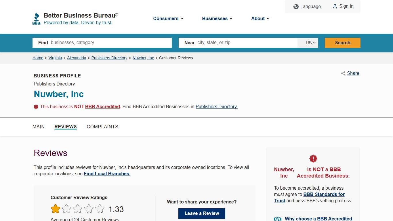 Nuwber, Inc BBB Reviews Better Business Bureau